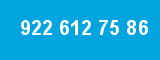 922 612 75 86 922 612 75 86